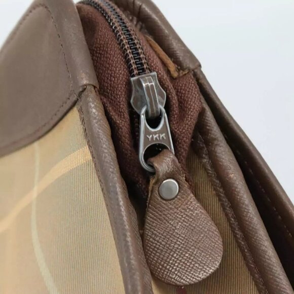 Burberrys Nova Check Clutch Bag Canvas Beige Auth - Picture 10 of 15